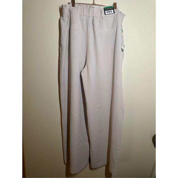 Hilary Radley Beige Pull On Wide Leg Pants Size XL New - Picture 6 of 7